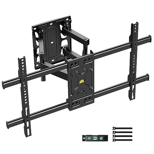 TV Wandhalterung Halterung für 37-75 Zoll Flach & Curved Fernseher Bildschirme FORGING Mount Dual Arm Full Motion Schwenkbar Neigbar Fernsehhalterung Wand TV Wall Mount Hält 60kg Max. VESA 600x400mm von FORGING MOUNT