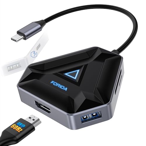 USB C Docking Station Dual Monitor, 7 Port USB C Laptop Dockingstation mit Dual 4K HDMI-Anschluss, 100W PD, Micro SD Kartenleser, 2 USB 3.0, Gigabit Ethernet, für MacBook USB C Docking Station Dual Monitor, 7 Port USB C Laptop Dockingstation mit Dual 4K HDMI-Anschluss, 100W PD, Micro SD Kartenleser, 2 USB 3.0, Gigabit Ethernet, für MacBook von FORIDA