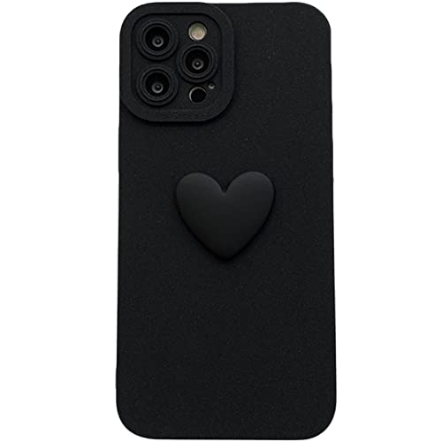 FORKIS Handyhülle Love Heart Soft Phone Hülle Für iPhone 14 13 12 11 Pro Max X Xs Xr 7 8 Plus Einfache Deckung-for iPhone 12Pro Max,A von FORKIS
