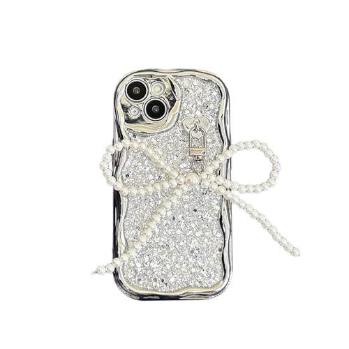 FORLUZ Luxuriöse Hülle mit Perlenanhänger für iPhone 15 14 13 12 Pro Max 14 15 Plus X XR XS Max 11 Stilvolle stoßfeste Hülle, Silber, für iPhone 15 Plus FORLUZ Luxuriöse Hülle mit Perlenanhänger für iPhone 15 14 13 12 Pro Max 14 15 Plus X XR XS Max 11 Stilvolle stoßfeste Hülle, Silber, für iPhone 15 Plus von FORLUZ