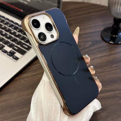 FORLUZ Rahmenlose, magnetische, schlanke Schutzhülle für iPhone 16 Pro Max, 15, 14, 13, 12, kabelloses Laden, stoßfest, dünn, harte Rückseite, Marineblau, für iPhone 16 Plus FORLUZ Rahmenlose, magnetische, schlanke Schutzhülle für iPhone 16 Pro Max, 15, 14, 13, 12, kabelloses Laden, stoßfest, dünn, harte Rückseite, Marineblau, für iPhone 16 Plus von FORLUZ