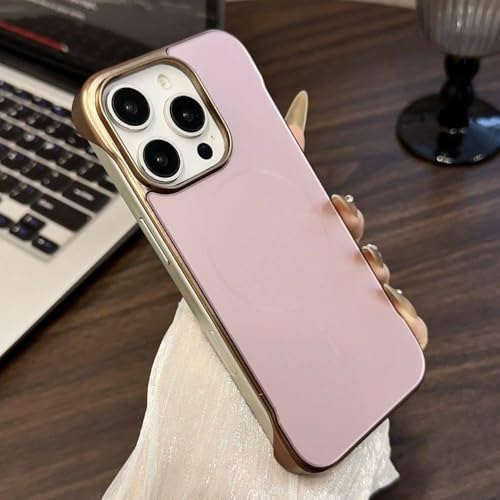 FORLUZ Rahmenlose, magnetische schlanke Schutzhülle für iPhone 16 Pro Max, 15, 14, 13, 12, kabelloses Laden, stoßfest, dünn, harte Rückseite, Rosa, für iPhone 12 Pro FORLUZ Rahmenlose, magnetische schlanke Schutzhülle für iPhone 16 Pro Max, 15, 14, 13, 12, kabelloses Laden, stoßfest, dünn, harte Rückseite, Rosa, für iPhone 12 Pro von FORLUZ