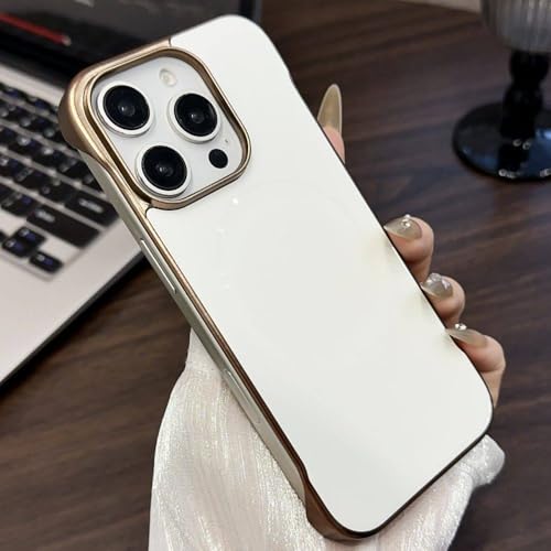 FORLUZ Rahmenlose, magnetische schlanke Schutzhülle für iPhone 16 Pro Max, 15, 14, 13, 12, kabelloses Laden, stoßfest, dünn, harte Rückseite, Weiß, für iPhone 13 Pro Max FORLUZ Rahmenlose, magnetische schlanke Schutzhülle für iPhone 16 Pro Max, 15, 14, 13, 12, kabelloses Laden, stoßfest, dünn, harte Rückseite, Weiß, für iPhone 13 Pro Max von FORLUZ