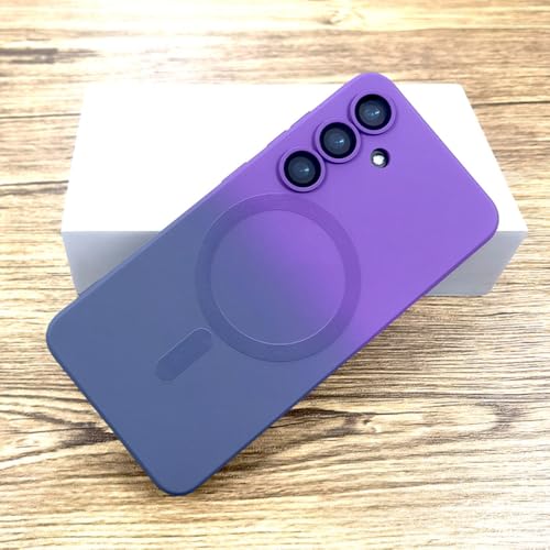 Farbverlauf-Softcase für Samsung Galaxy S24 S23 S22 S21 S20 Ultra Plus FE Note 20 10 S23FE S24FE S21FE Ladehülle, Lila Grau, Für Samsung S22 Ultra von FORLUZ
