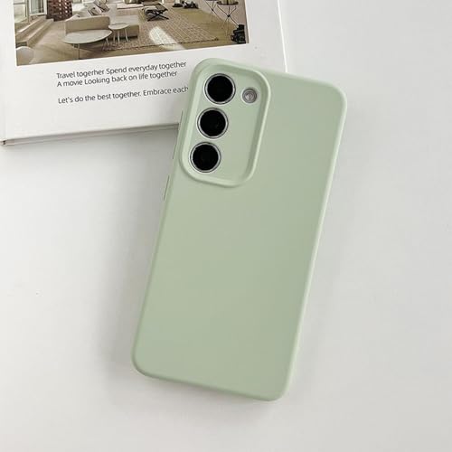 Hochwertige flüssige, weiche Silikon-Telefonhülle für Samsung Galaxy S24, S23 Plus, S22 Ultra Lens Protect, Bunte Abdeckung, I, für Samsung S22 von FORLUZ