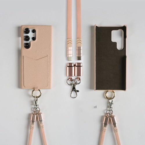 Ladekabel-Lanyard-Hülle für Samsung Galaxy S24 Ultra S23 S22 S21FE S20 Note20 Umhängegurt mit Kartenfach, Pink 6309, für Samsung Galaxy Note10 Pro Ladekabel-Lanyard-Hülle für Samsung Galaxy S24 Ultra S23 S22 S21FE S20 Note20 Umhängegurt mit Kartenfach, Pink 6309, für Samsung Galaxy Note10 Pro von FORLUZ