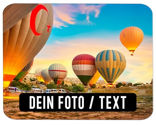 Mauspad mit Foto - Mousepad Personalisiert gestalten (23,5 x 19,6 cm) mit Bild und Text Bedruckt Mouspad Personalisierte Mauspad- rutschfest - Textil Oberfläche von FORMA BLOCKER