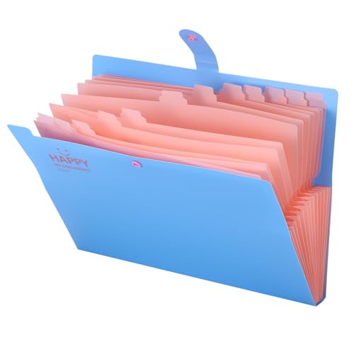 FORNORM Fächermappe A4, Mappe A4 Mit 12 Fächern, Dokumentenmappe A4 Blau, Tragbar Ordnungsmappe Mappen Ordnersystem, Document Folder Mit Druckknopf Für Büro, Schule Und Auf Reisen FORNORM Fächermappe A4, Mappe A4 Mit 12 Fächern, Dokumentenmappe A4 Blau, Tragbar Ordnungsmappe Mappen Ordnersystem, Document Folder Mit Druckknopf Für Büro, Schule Und Auf Reisen von FORNORM