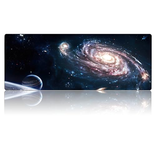 FORRICA Groß Mauspad 900x400x4MM XXL Planet Gaming Mousepad Verdicktes Schreibtischunterlage Wasserdicht rutschfeste Mausmatte Tastatur Pad für PC Computer Daheim Büro Raum C von FORRICA