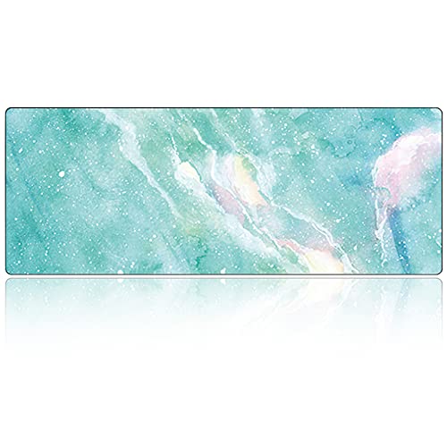 FORRICA Groß Mauspad Marmormuster Gaming Mousepad XXL 900x400 MM Tastaturblock Pad Wasserdicht rutschfeste Verlängerte Mausmatte Verbessert Präzision Geschwindigkeit für Büro Zuhause Grün FORRICA Groß Mauspad Marmormuster Gaming Mousepad XXL 900x400 MM Tastaturblock Pad Wasserdicht rutschfeste Verlängerte Mausmatte Verbessert Präzision Geschwindigkeit für Büro Zuhause Grün von FORRICA
