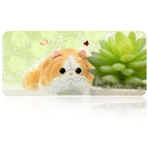 FORRICA Schreibtischunterlage Niedliche Cartoon XXL Gaming Mauspad 900x400 mm Mousepad Wasserdicht rutschfeste Verlängerte Mausmatte Verbessert Präzision Geschwindigkeit für Büro Zuhause Katze C FORRICA Schreibtischunterlage Niedliche Cartoon XXL Gaming Mauspad 900x400 mm Mousepad Wasserdicht rutschfeste Verlängerte Mausmatte Verbessert Präzision Geschwindigkeit für Büro Zuhause Katze C von FORRICA