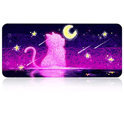 FORRICA Schreibtischunterlage Niedliche Cartoon XXL Gaming Mauspad 900x400 mm Mousepad Wasserdicht rutschfeste Verlängerte Mausmatte Verbessert Präzision Geschwindigkeit für Büro Zuhause Katze E FORRICA Schreibtischunterlage Niedliche Cartoon XXL Gaming Mauspad 900x400 mm Mousepad Wasserdicht rutschfeste Verlängerte Mausmatte Verbessert Präzision Geschwindigkeit für Büro Zuhause Katze E von FORRICA