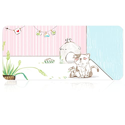 FORRICA Schreibtischunterlage Niedliche Cartoon XXL Gaming Mauspad 900x400 mm Mousepad Wasserdicht rutschfeste Verlängerte Mausmatte Verbessert Präzision Geschwindigkeit für Büro Zuhause Katze F FORRICA Schreibtischunterlage Niedliche Cartoon XXL Gaming Mauspad 900x400 mm Mousepad Wasserdicht rutschfeste Verlängerte Mausmatte Verbessert Präzision Geschwindigkeit für Büro Zuhause Katze F von FORRICA