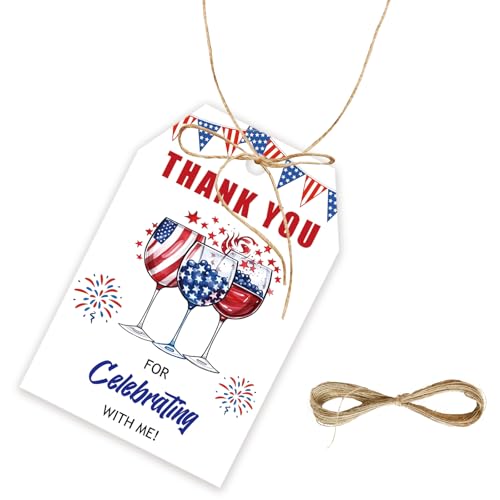 50 Stück Dankeschön-Etiketten zum 4. Juli, Feuerwerk-Geschenkanhänger mit Schnur für Geburtstagsparty, 4. Juli, Dankeschön-Papieranhänger für Unabhängigkeitstag, Partygeschenke 50 Stück Dankeschön-Etiketten zum 4. Juli, Feuerwerk-Geschenkanhänger mit Schnur für Geburtstagsparty, 4. Juli, Dankeschön-Papieranhänger für Unabhängigkeitstag, Partygeschenke von FORSHEEP
