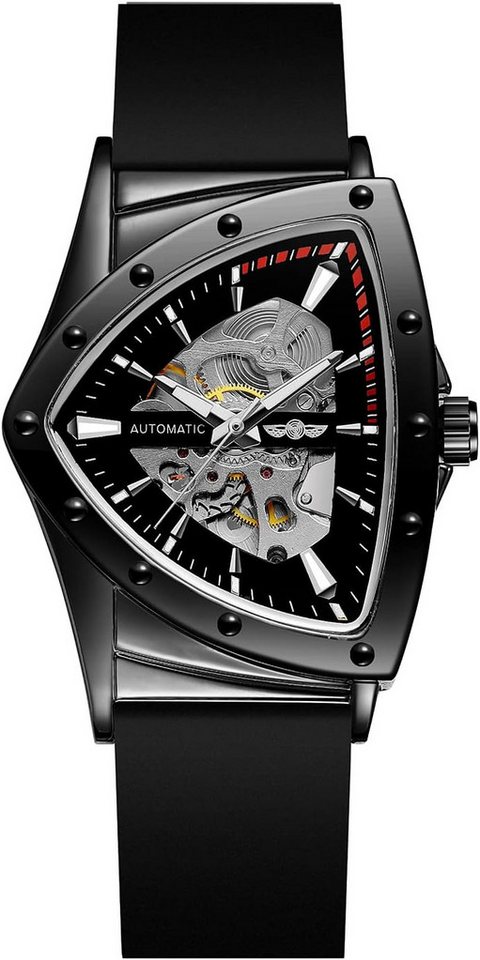FORSINING Mechanisches Uhrwerk mit automatischem Aufzug–mit elegantem Design Watch, Mechanische Uhr mit leuchtenden Zeigern für Nachtanzeige FORSINING Mechanisches Uhrwerk mit automatischem Aufzug–mit elegantem Design Watch, Mechanische Uhr mit leuchtenden Zeigern für Nachtanzeige von FORSINING