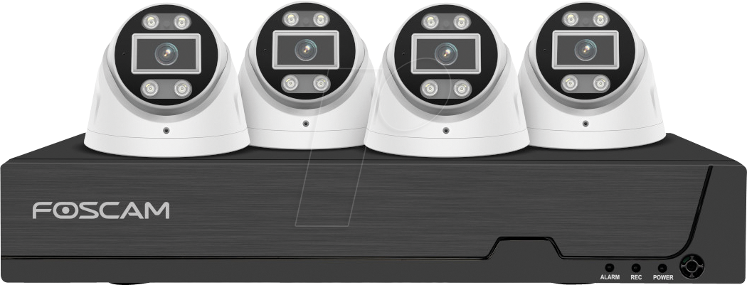 FOSCAM FN9108T4W - Netzwerk-Videorekorder, Set inkl. 4 Kameras von FOSCAM