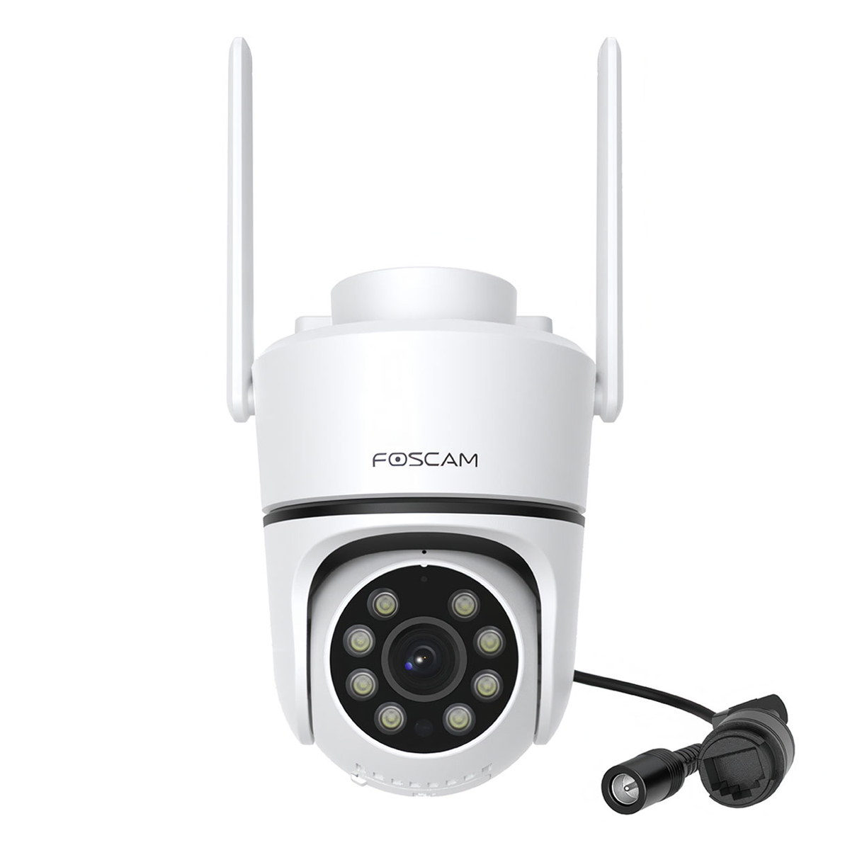 Foscam PD5 WLAN Überwachungskamera Weiß 8MP (3840x2160), PoE, IP66 Wetterfest, Personen- und Fahrzeugerkennung von FOSCAM