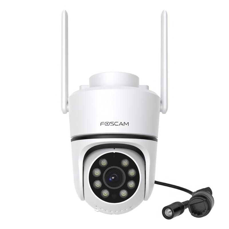 Foscam PD5 WLAN Überwachungskamera Weiß 8MP (3840x2160), PoE, IP66 Wetterfest, Personen- und Fahrzeugerkennung von FOSCAM