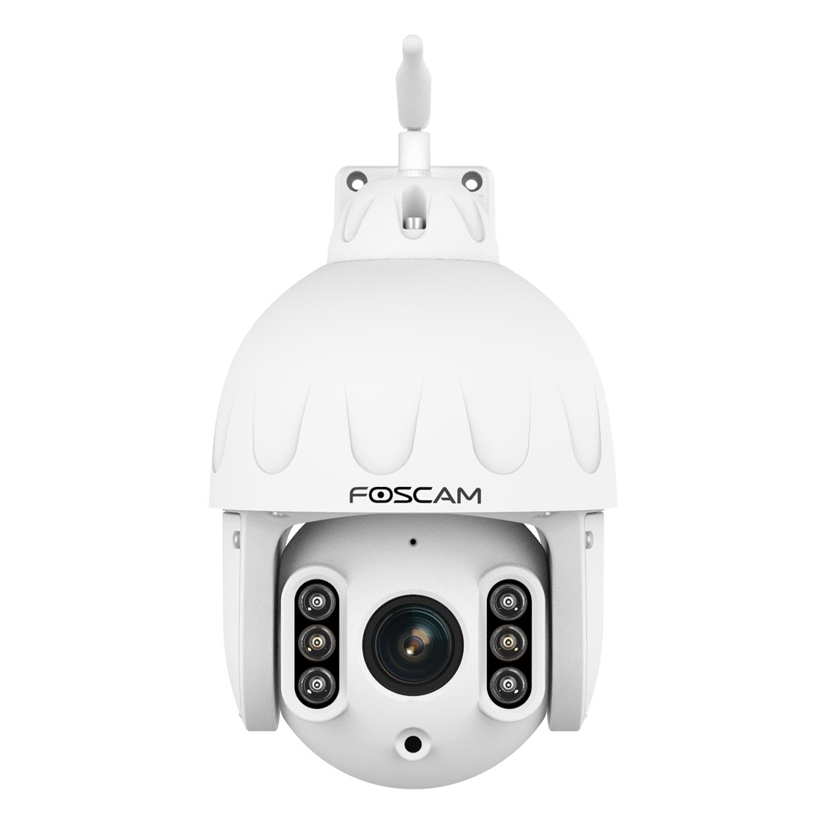 Foscam SD8P WLAN Überwachungskamera Weiß 8MP (3840x2160), Dualband-WLAN, Schwenk- und Neigefunktion, 4x optischer Zoom von FOSCAM