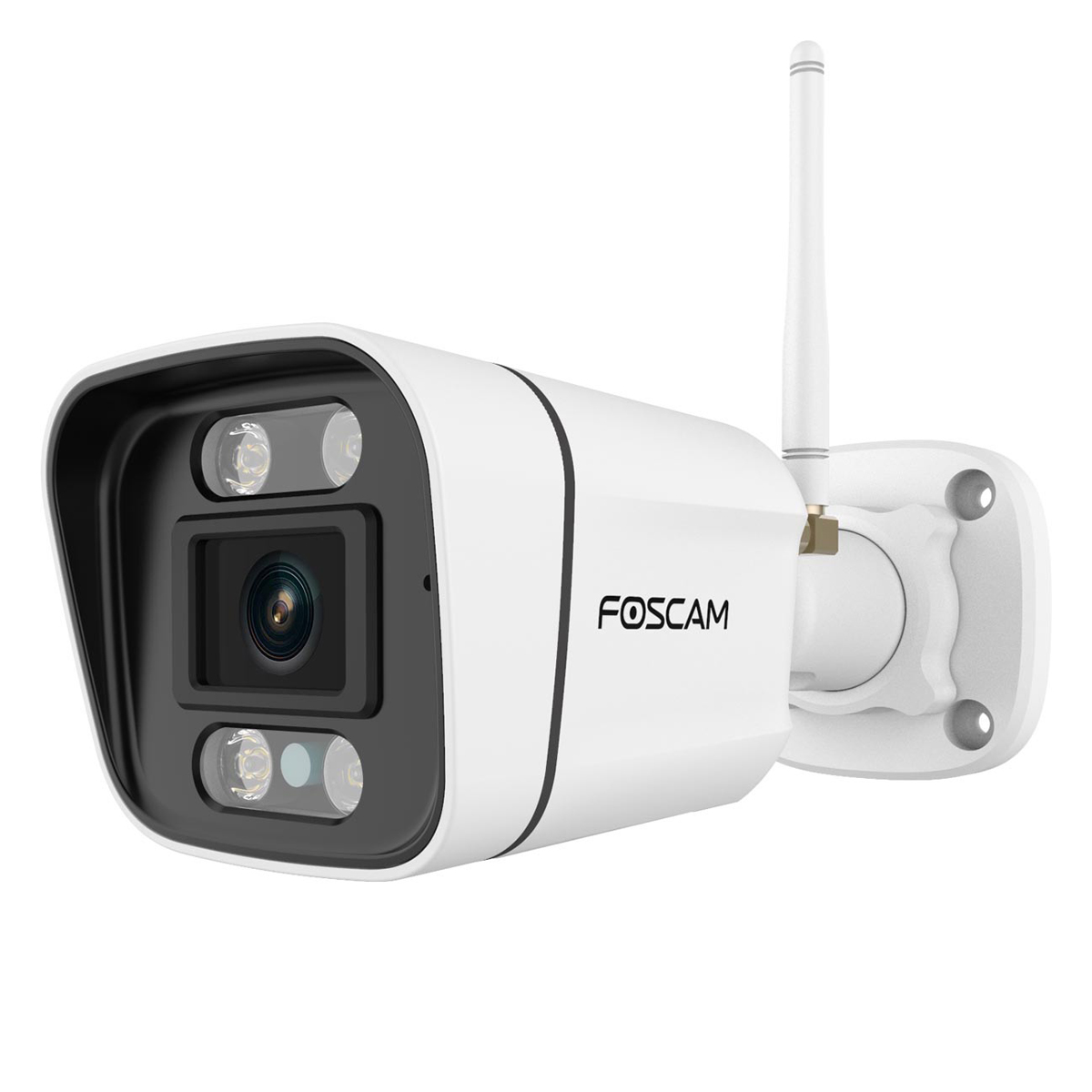 Foscam V8P WLAN Überwachungskamera Weiß 8MP (3840x2160), Dualband-WLAN, Integrierter Scheinwerfer und Alarmsirene von FOSCAM