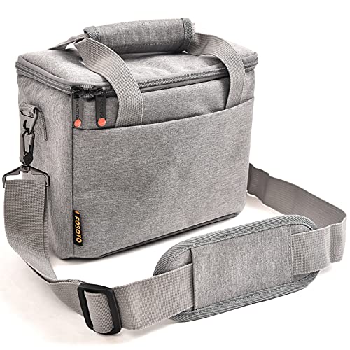 FOSOTO Wasserdichte stoßfeste DSLR-Kamera-Schultertasche mit Regenschutz, kompatibel mit Nikon D3400 D5600 D5500 D7500 D750 D850, Canon EOS 4000D 2000D M50, Sony Alpha a6400 a6100 von FOSOTO