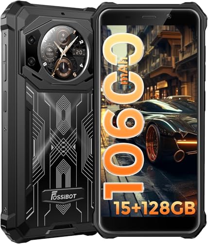 FOSSiBOT SP42 Outdoor Handy ohne Vertrag, 15GB+128GB/1TB, 10600mAh Akku, 5,45"+1,32'' HD+ Dual Bildschirm von FOSSiBOT