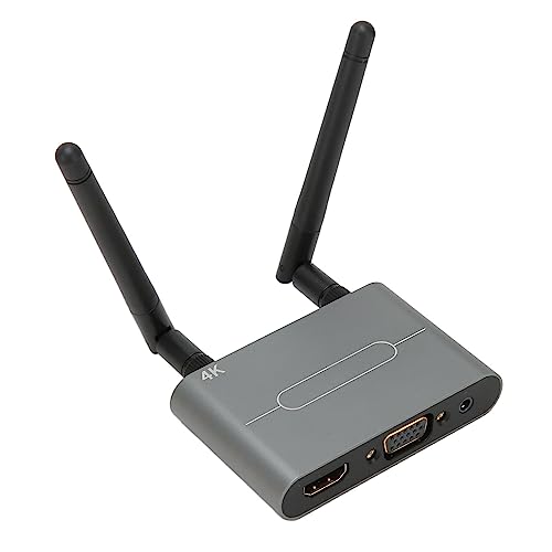 Drahtloser HD-Multimedia-Schnittstellen-Anzeigeadapter, 4K 5G WiFi VGA Drahtloser Anzeigeadapter aus Aluminiumlegierung für Projektor Drahtloser HD-Multimedia-Schnittstellen-Anzeigeadapter, 4K 5G WiFi VGA Drahtloser Anzeigeadapter aus Aluminiumlegierung für Projektor von FOTABPYTI