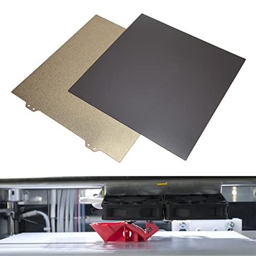 FOTABPYTI 3D-Drucker-Bauplatte, Hochfeste Goldene PEI-Stahlplatte Zum Drucken (Stahlplatte mit Magnetaufkleber) von FOTABPYTI