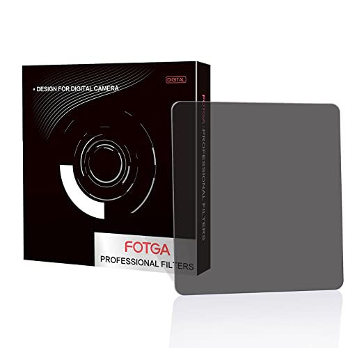 FOTGA 100x100mm Rechteckfilter ND4 Graufilter Square Neutral Dichte MC ND Filter, 2-Stop ND0.6 Quadratische ND4 Filter Optisches Glas für 4x4inch Matte Box Cokin Z Hitech LEE von FOTGA