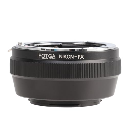 FOTGA AI-FX Objektivadapter für Nikon AI F Objektiv Kompatibel mit Fujifilm Fuji X-Mount Kamera Konverter auf X-H2,X-H2S,X-T5,X-T4,X-E4,X-T200,X-T100,X-A20,X-T30 II,X-T20,X-Pro3,X-Pro2,X-S10,X-E2S von FOTGA