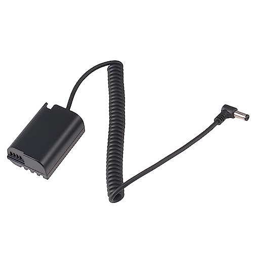 FOTGA DC bis DMW-BLK22 Dummy Batterie Netzteil Kabel, DMW-DCC17 Dummy-Akku DC Kupplung Federkabel für Lumix DC-S5, S5K, GH6, G9, GH5 Mark II Kamera von FOTGA