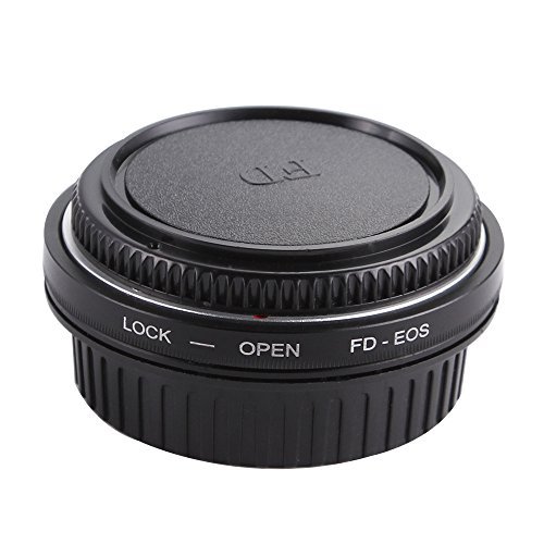 FOTGA FD-EOS Objektiv-Mount-Adapter-Ring mit Glas für Canon FD FL-Objektiv Auf EOS EF EF-S 300D 350D 400D 450D 500D 550D 600D 1000D 1100D 1200D 750D 760D Digital Rebels T1i, XT, XTi, Xs, Xsi von FOTGA