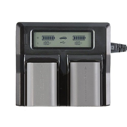 FOTGA LCD Akku Doppelladegerät Dual Charger für Nikon EN-EL14 D5500 D5300 D5200 D5100 D3300 D3200 D3100 Df, COOLPIX P7100 P7700 P7800 P70 von FOTGA