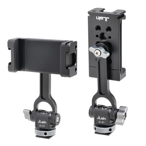 FOTGA Metall Handyhalterung Stativ Adapter, Smartphone Halterung mit 2 Kaltschuh und 1/4" 3/8“ Gewinde, 360° Drehung & 200° Neigungswinkel Handyhalter Stativ FOTGA Metall Handyhalterung Stativ Adapter, Smartphone Halterung mit 2 Kaltschuh und 1/4" 3/8“ Gewinde, 360° Drehung & 200° Neigungswinkel Handyhalter Stativ von FOTGA
