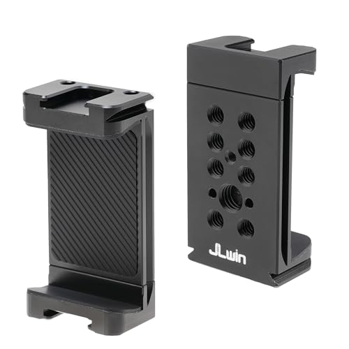 FOTGA Metall Handyhalterung Stativ Adapter, Smartphone Halterung mit 2 Kaltschuh und 1/4" 3/8" Gewinde, Kompatibel mit Arca Swiss Stativ FOTGA Metall Handyhalterung Stativ Adapter, Smartphone Halterung mit 2 Kaltschuh und 1/4" 3/8" Gewinde, Kompatibel mit Arca Swiss Stativ von FOTGA