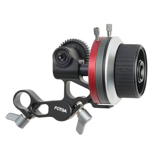 FOTGA Mini Follow Focus mit A/B Stops & 15mm Stabklemme, Zahnkranzriemen & Verlängerungsarm KIT für DSLR/Spiegellose Kamera, Kamerakäfig Rig FOTGA Mini Follow Focus mit A/B Stops & 15mm Stabklemme, Zahnkranzriemen & Verlängerungsarm KIT für DSLR/Spiegellose Kamera, Kamerakäfig Rig von FOTGA