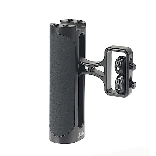 FOTGA Mini Seitengriff, Links und Rechts Einstellbar Handgriff Side Handle Grip mit 1/4"-20 Schrauben und Kalter Schuh Halterung für DSLR Spiegellose Kamera Cage Rig Kamerakäfig Video LED Licht von FOTGA