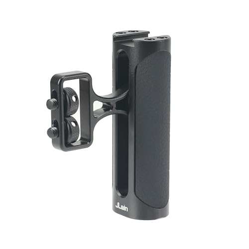 FOTGA Mini Side Handle Grip, linker oder rechter Handgriff mit Dual 1/4"-20 Schraube & Cold Shoe Mount Universal für Kamerakäfig Led Licht Mikrofon Video Stabilizer Rig (höhenverstellbar) von FOTGA