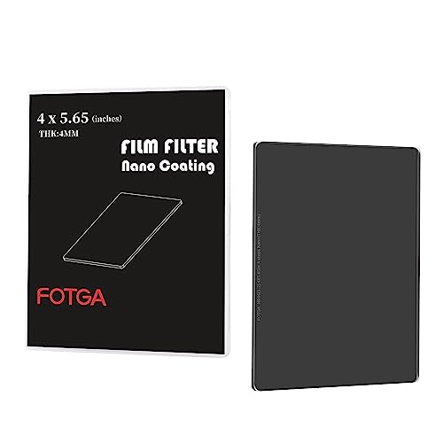 FOTGA Nano 4x5.65 ND16 Neutral Graufilter Rechteckfilter aus Optisches Glas, ND1.2 (4 Stopps) Cinema Quadratischer ND Filter für 4x5,65 Zoll Matte Box, Kompatibel mit FOTGA JTZ Matte Box von FOTGA