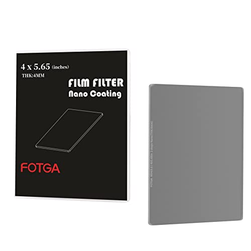 FOTGA Nano 4x5.65 ND4 Neutral Graufilter Rechteckfilter aus Optisches Glas, ND0.6 (2 Stopps) Cinema Quadratischer ND Filter für 4x5,65 Zoll Matte Box, Kompatibel mit FOTGA JTZ Matte Box von FOTGA