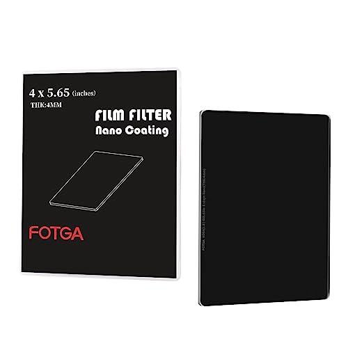 FOTGA Nano 4x5.65 ND64 Neutral Graufilter Rechteckfilter aus Optisches Glas, ND1.8 (6 Stopps) Cinema Quadratischer ND Filter für 4x5,65 Zoll Matte Box, Kompatibel mit FOTGA JTZ Matte Box von FOTGA