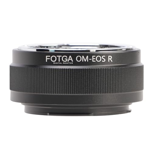 FOTGA OM-EOSR Objektivadapter Konverter Ring für Olympus OM Objektiv Lens Kompatibel mit Canon EOS R R3 R5 R5C R6 Mark II R7 R8 R10 R50 R100 RP EOSR Halterung Spiegellose Kamera von FOTGA