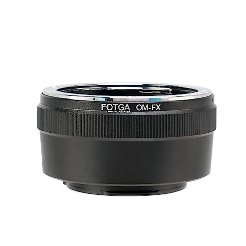 FOTGA OM-FX Objektivadapter für Olympus OM Objektiv Kompatibel mit Fujifilm Fuji X-Mount Kamera Konverter auf X-H2,X-H2S,X-T5,X-T4,X-E4,X-T200,X-T100,X-A20,X-T30 II,X-T20,X-Pro3,X-Pro2,X-S10,X-S20 von FOTGA