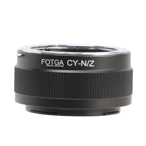 FOTGA Objektivadapter Konverter Ring für Contax/Yashica C/Y CY Mount Objektiv to Z-Mount Mirrorless Kamera, Kompatibel mit Nikon Z50 Z30 Z9 Z8 Z7II Z6II Z7 Z6 Z5 Zf Zfc Full Frame Spiegellose Kamera von FOTGA