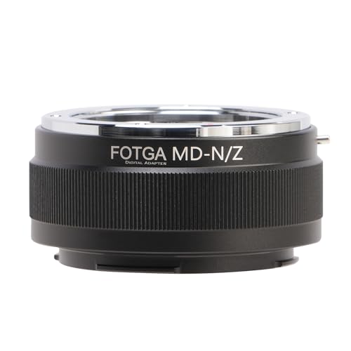 FOTGA Objektivadapter Konverter Ring für Minolta MD Mount Objektiv Lens to Z-Mount Mirrorless Kamera, Kompatibel mit Nikon Z50 Z30 Z9 Z8 Z7II Z6II Z7 Z6 Z5 Zf Zfc Full Frame Spiegellose Kamera von FOTGA