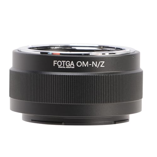 FOTGA Objektivadapter Konverter Ring für Olympus OM Mount Objektiv Lens to Z-Mount Mirrorless Kamera, Kompatibel mit Nikon Z50 Z30 Z9 Z8 Z7II Z6II Z7 Z6 Z5 Zf Zfc Full Frame Spiegellose Kamera von FOTGA