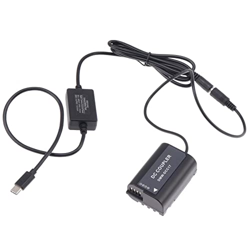 FOTGA USB-C Typ-C auf DMW-BLK22/DMW-DCC17 Decodiertes Dummy Akku Netzadapterkabel für Panasonic Lumix S5 DC-S5 DC-S5K GH5M2 GH5 Mark II GH6 Kamera von FOTGA