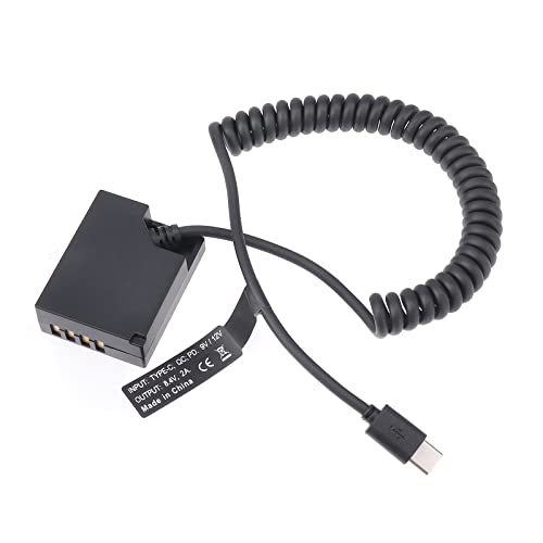 FOTGA USB-C Typ-C auf Decodierte NP-W126 Dummy Akku Netzteil Federkabel für Fujifilm XT3 XT20 XT30 XT200 X100F X100V XA3 XA5 XA7 XA10 XA20 XE3 X-Pro2 X-Pro3 HS50EXR Kamera von FOTGA