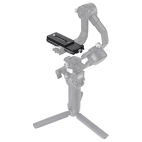 FOTGA Unten Schnellwechselplatte für DJI Ronin RS 2/RSC 2 Gimbal Stabilisator kompatibel mit Arca Swiss Stativ Kugelkopf, Universal DSLR Kamera Quick Release Platte (Unten Version) von FOTGA