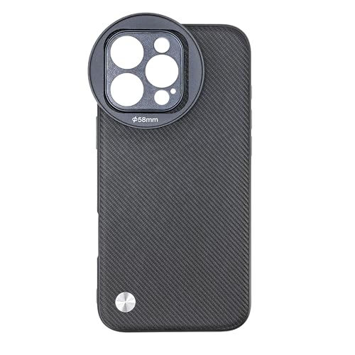 FOTGA für iPhone 16 Pro Max Hülle - Schwarze Handyhülle Smartphone Tasche, Integriert mit 58mm Gewinde Filter-Adapter, Rundumschutz Schutzhülle Cover, Anti-Vignettierung FOTGA für iPhone 16 Pro Max Hülle - Schwarze Handyhülle Smartphone Tasche, Integriert mit 58mm Gewinde Filter-Adapter, Rundumschutz Schutzhülle Cover, Anti-Vignettierung von FOTGA